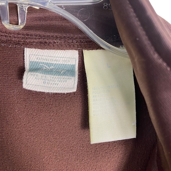 Youth Disney Size Large Track Jacket Brown Chip & Dale Kids Unisex Brown vintage - Picture 6 of 10